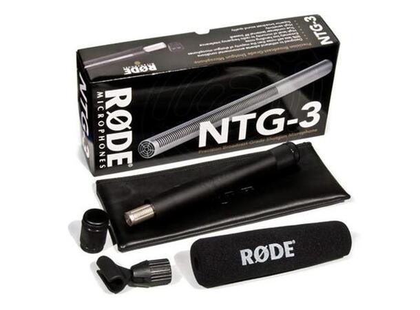 Røde NTG-3 Mikrofon Sølv Pro shotgun-mikrofon med lav egenstøy 